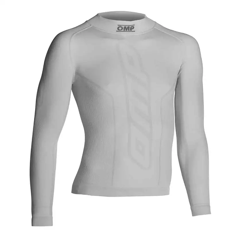 Tricot Karting OMP KS Manches Longues Blanc 2024
