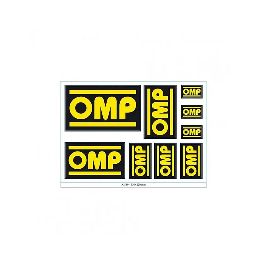 Planche de stickers OMP