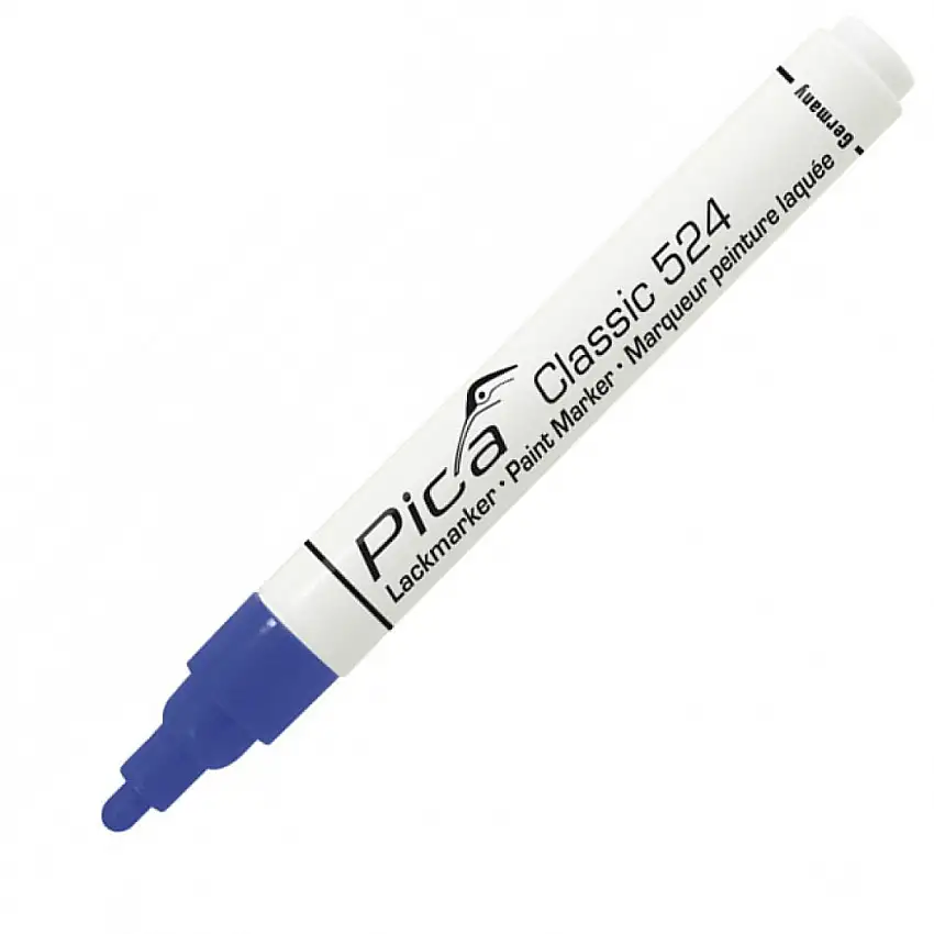 PICA MARQUEUR DE PEINTURE PERMANENT BLEU AVEC POINTE BISEAUTéE 2-6 MM