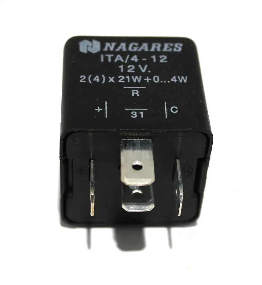 RELAIS DE CLIGNOTANT 4 BROCHES 12V AVEC DéTECTION DE PANNE POUR VOITURES FRANçAISES