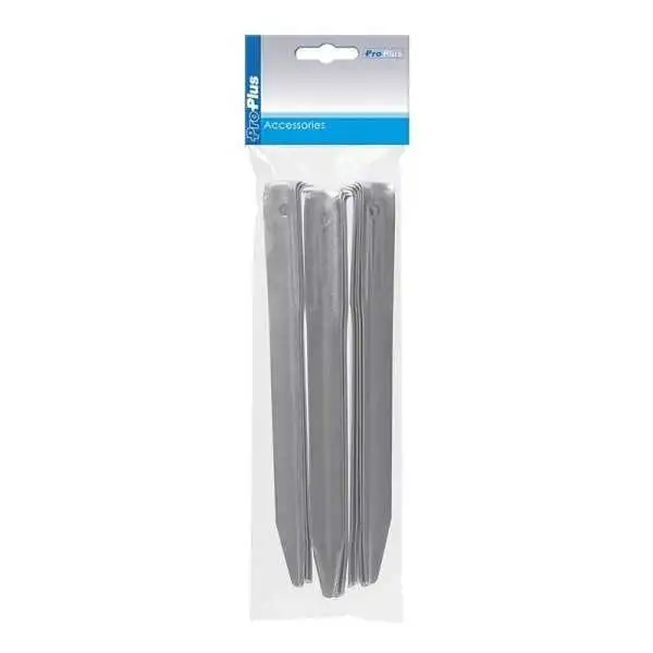 Piquet cornière en métal 22cm 10 pièces dans polybag