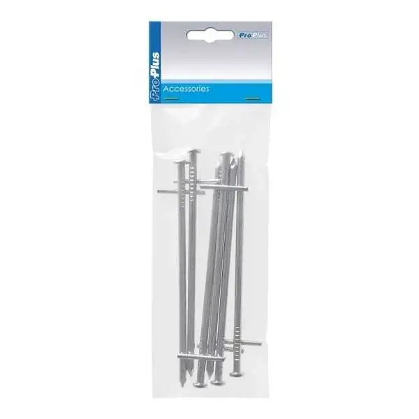 Piquet roche en métal 17cm avec croix a souder 6 pièces dans polybag