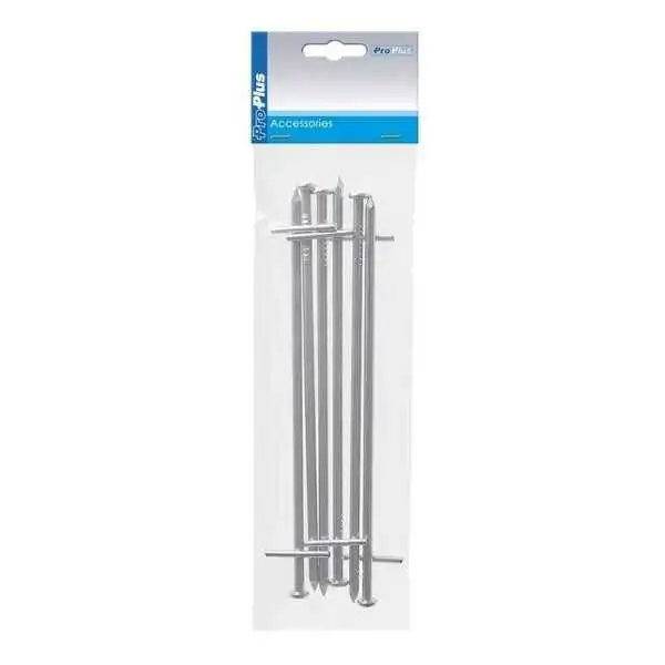 Piquet roche en métal 23cm avec croix a souder 6 pièces dans polybag
