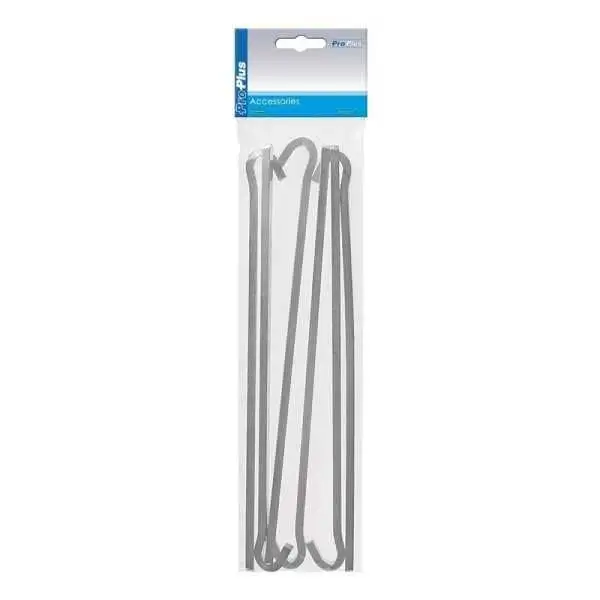 Piquet roche en métal 30cm 6 pièces dans polybag