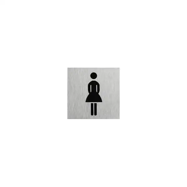 Plaque de porte " icône femme " 60x60mm