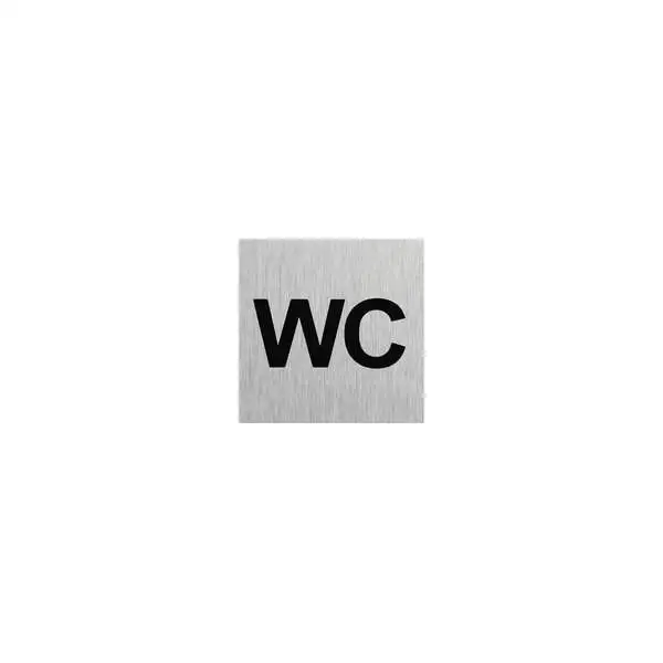 Plaque de porte " WC " 60x60mm