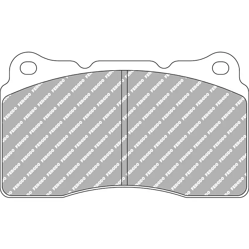 Plaquettes de frein FERODO FCP1334 DS2500 131,8 mm x 77,2 mm x 16 mm