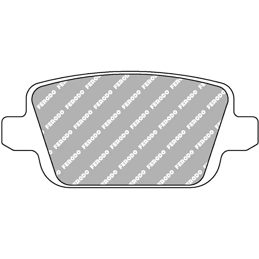 Plaquettes de frein FERODO FCP1917 DS2500 95,3 mm x 43,2 mm x 15,1 mm