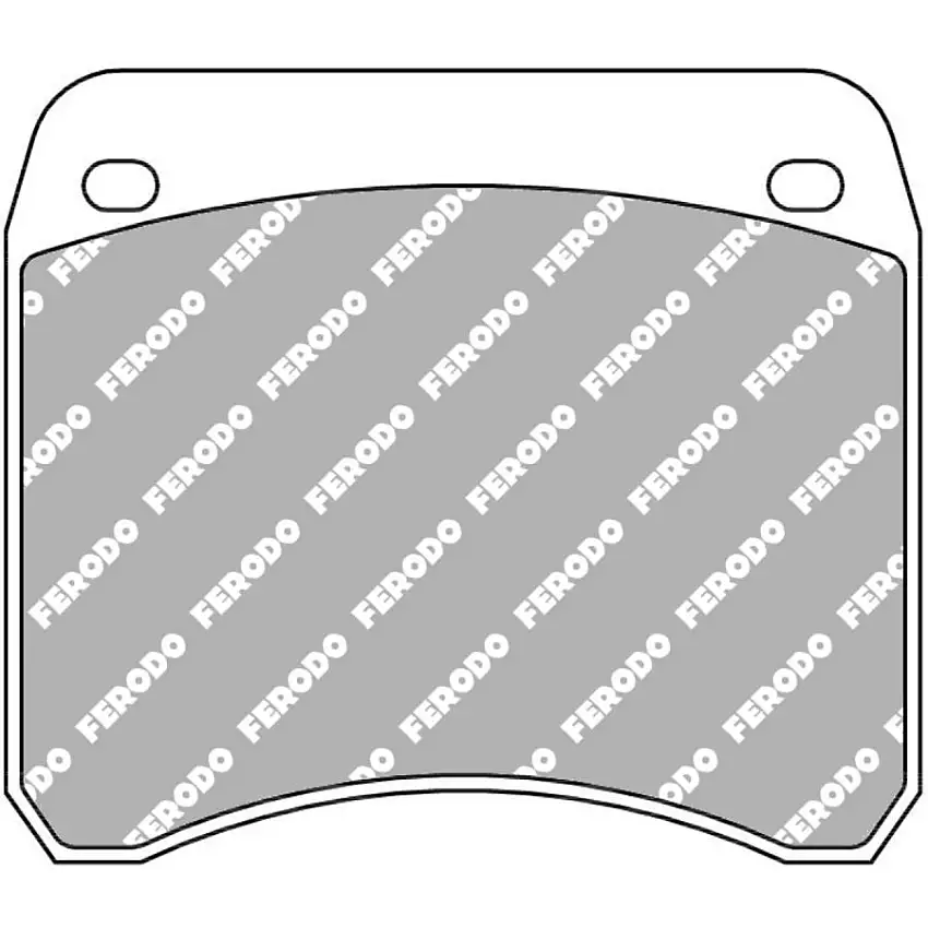 Plaquettes de frein FERODO FCP342 DS2500 59,5 mm x 51,5 mm x 10,2 mm