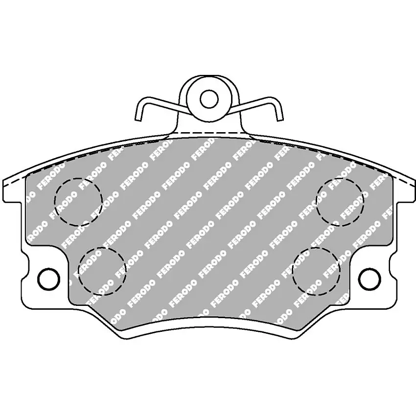 Plaquettes de frein FERODO FCP370 DS2500 104,7 mm x 67 mm x 17,3 mm