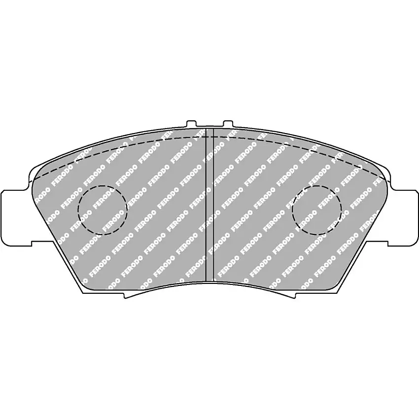 Plaquettes de frein FERODO FCP776 DS2500 136,5 mm x 58 mm x 16,5 mm