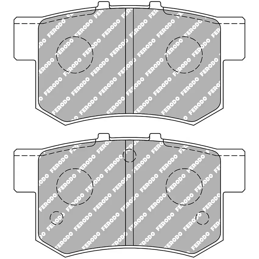 Plaquettes de frein FERODO FCP956 DS3000 88,8 mm x 47,5 mm x 14,4 mm
