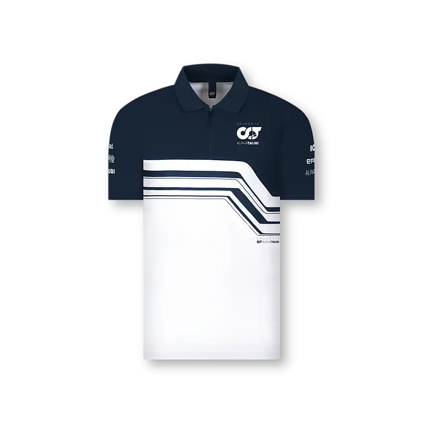Polo ALPHA TAURI TEAM Blanc pour Homme