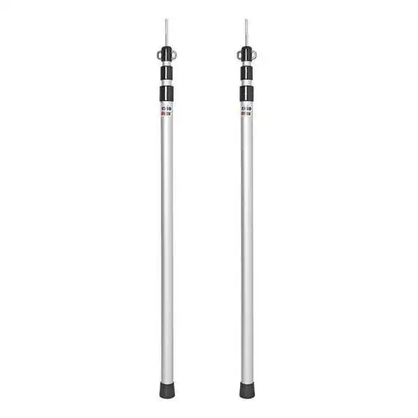 Poteau de tente télescopique 93-230cm jeu de 2 pièces