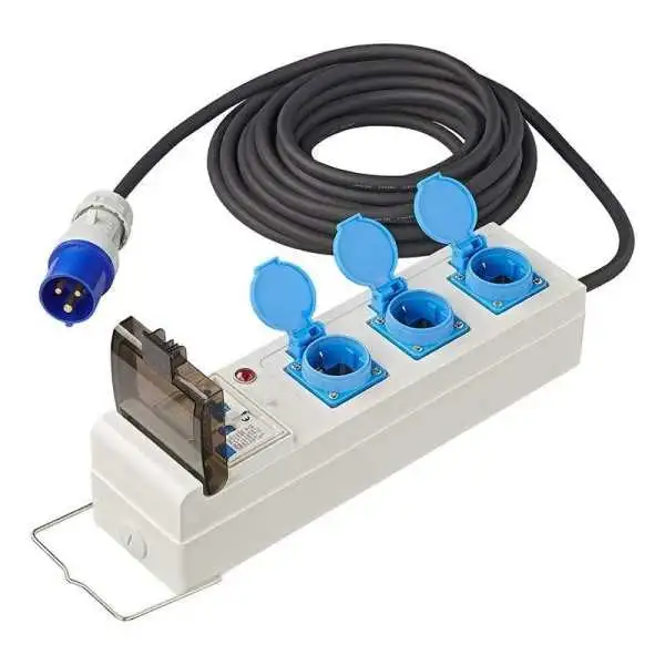 Prise multiple 20M 3x2,5mm² avec MCCB et RCD