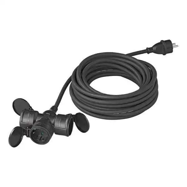Rallonge triple prise Schuko 10M 3x1,5mm²
