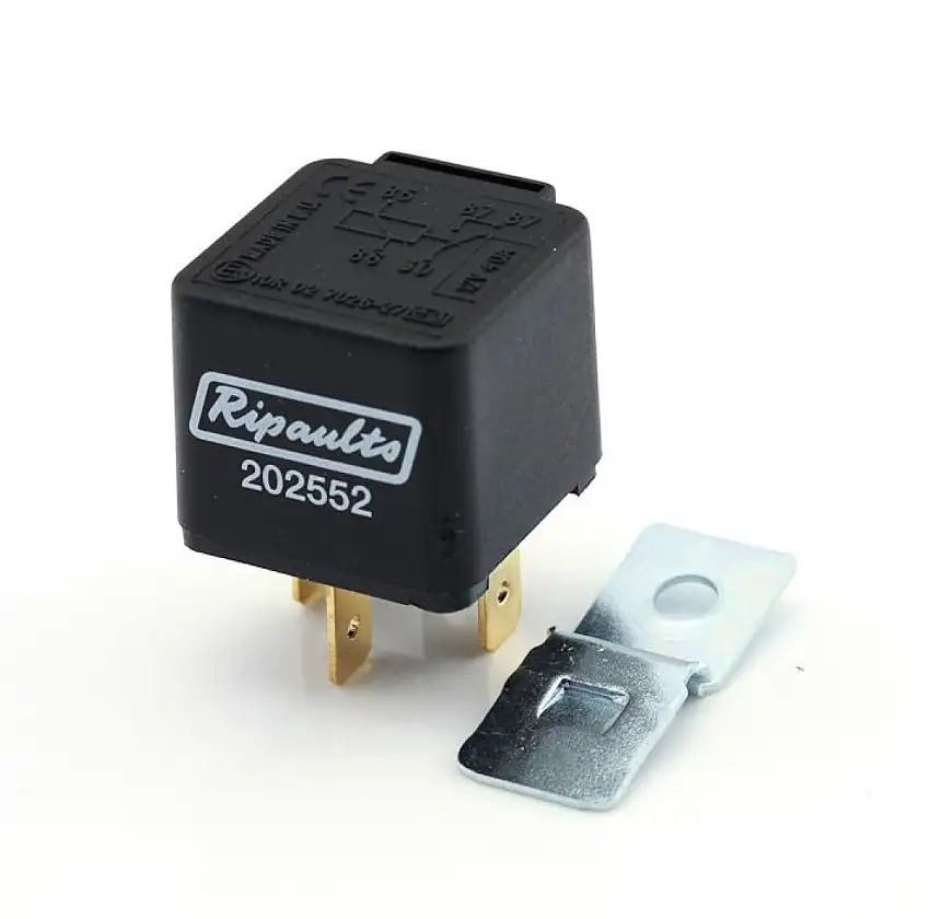 RELAIS RIPCA 12V 40A 4 BROCHES AVEC RéSISTANCE