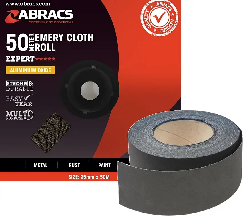 TOILE ABRASIVE ABRACS OXYDE D’ALUMINIUM 38MM X 50M K120