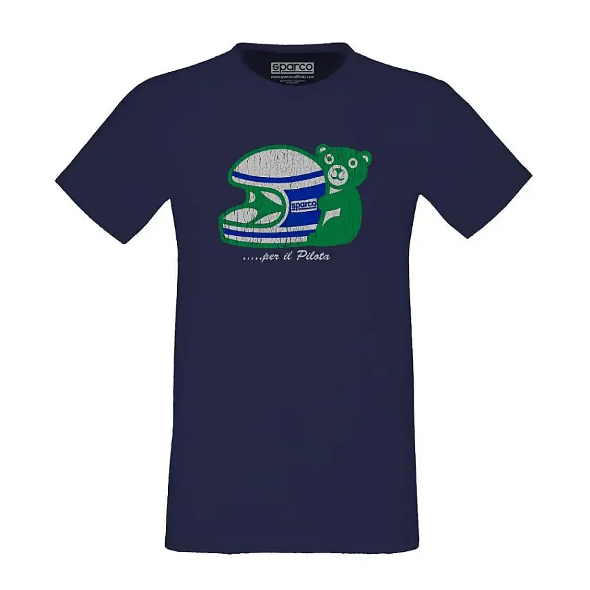 T shirt SPARCO pilote bleu pour homme
