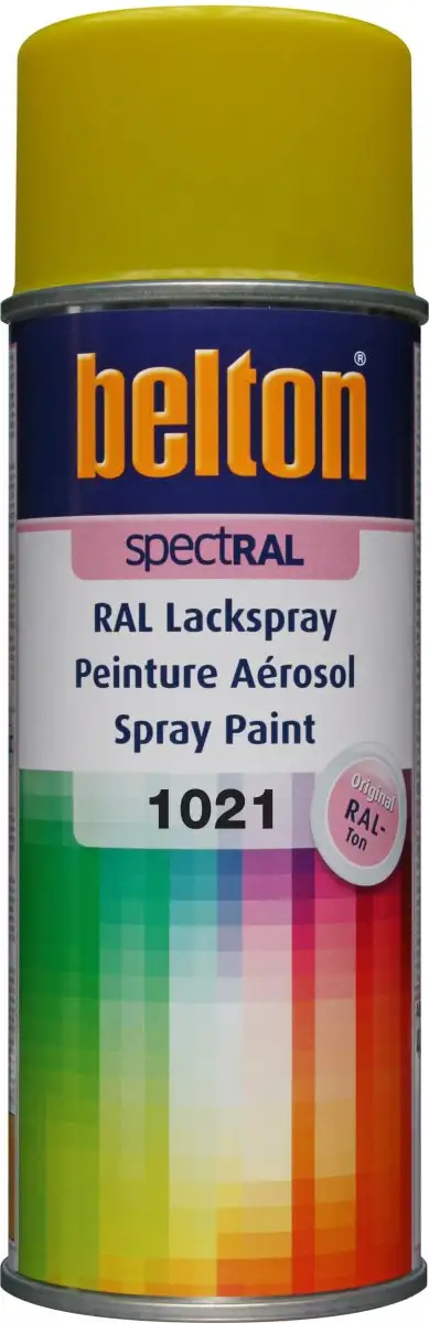 AéROSOL BELTON RAL 1021 BRILLANT 400ML POUR UNE FINITION COULEUR PRéCISE