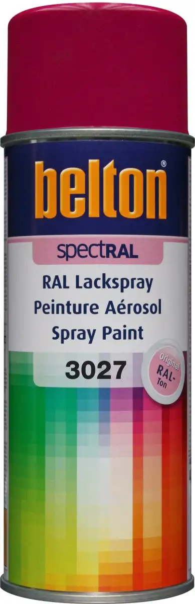 BELTON BOMBE AéROSOL RAL 3027 ROUGE FRAMBOISE BRILLANT 400ML