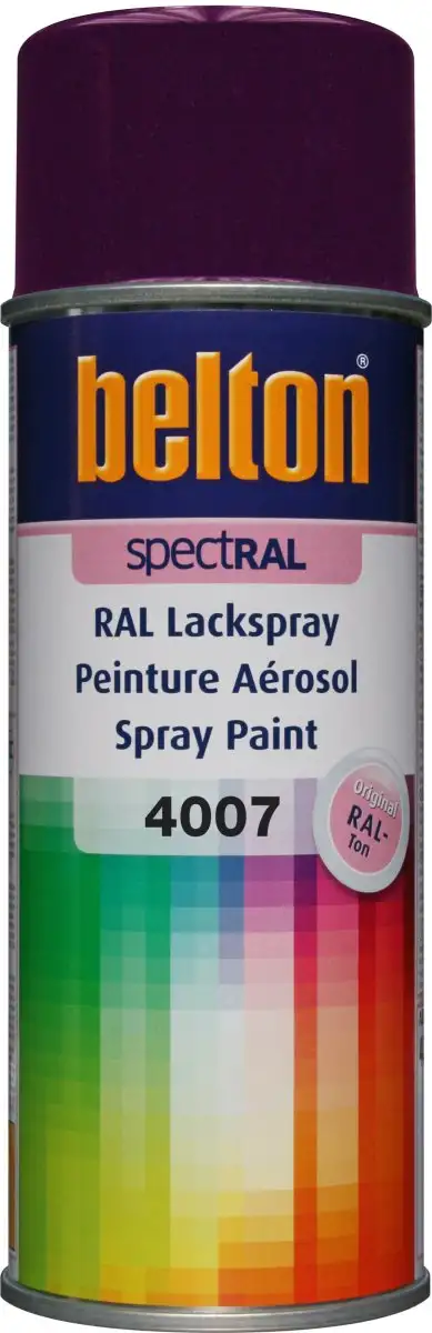 AéROSOL BELTON RAL 4007 BRILLANT 400ML POUR UNE FINITION COULEUR PRéCISE
