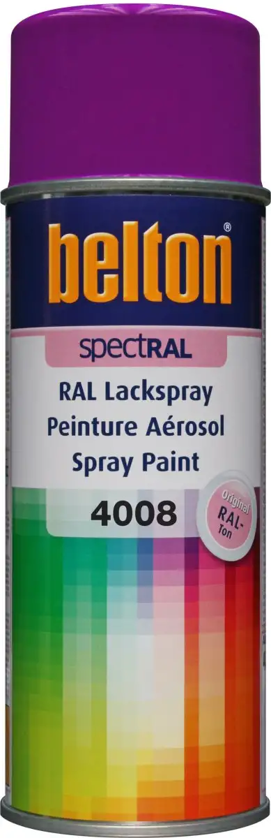 AéROSOL BELTON RAL 4008 BRILLANT 400ML POUR UNE FINITION VIOLETTE SIGNAL PRéCISE