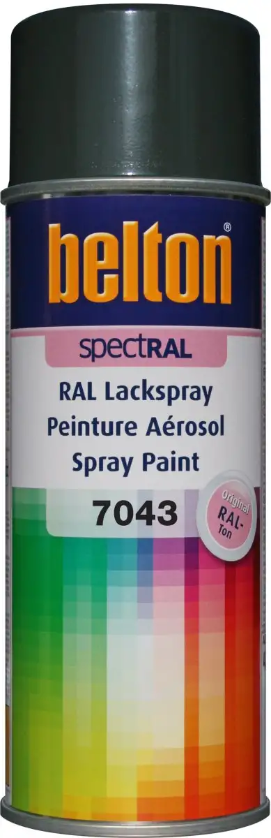 AéROSOL BELTON RAL 7043 BRILLANT 400ML POUR UNE FINITION COULEUR PRéCISE
