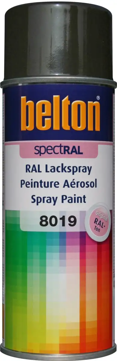 AéROSOL BELTON RAL 8019 BRILLANT 400ML POUR UNE FINITION COULEUR PRéCISE