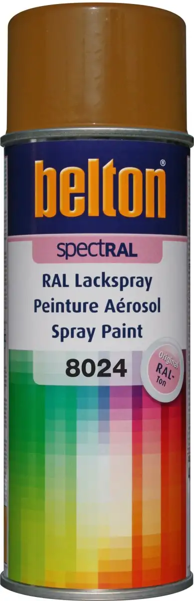 AéROSOL BELTON RAL 8024 BRILLANT 400ML POUR UNE FINITION COULEUR PRéCISE