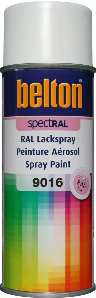 AéROSOL BELTON RAL 9016 BRILLANT 400ML POUR UNE FINITION COULEUR PRéCISE