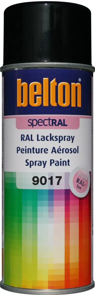 AéROSOL BELTON RAL 9017 BRILLANT 400ML NOIR TRAFIC
