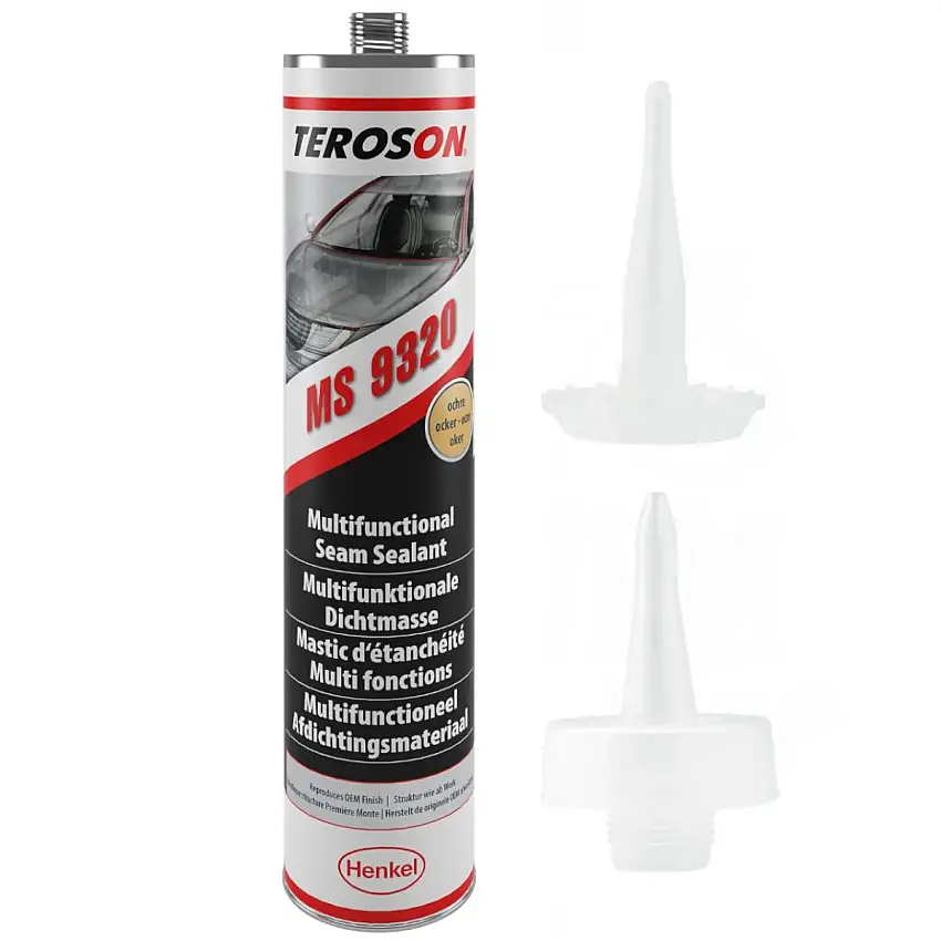 TEROSON MS 9320 SF MASTIC MULTIFONCTION POUR JOINTS OCRE 300ML AVEC BUSE