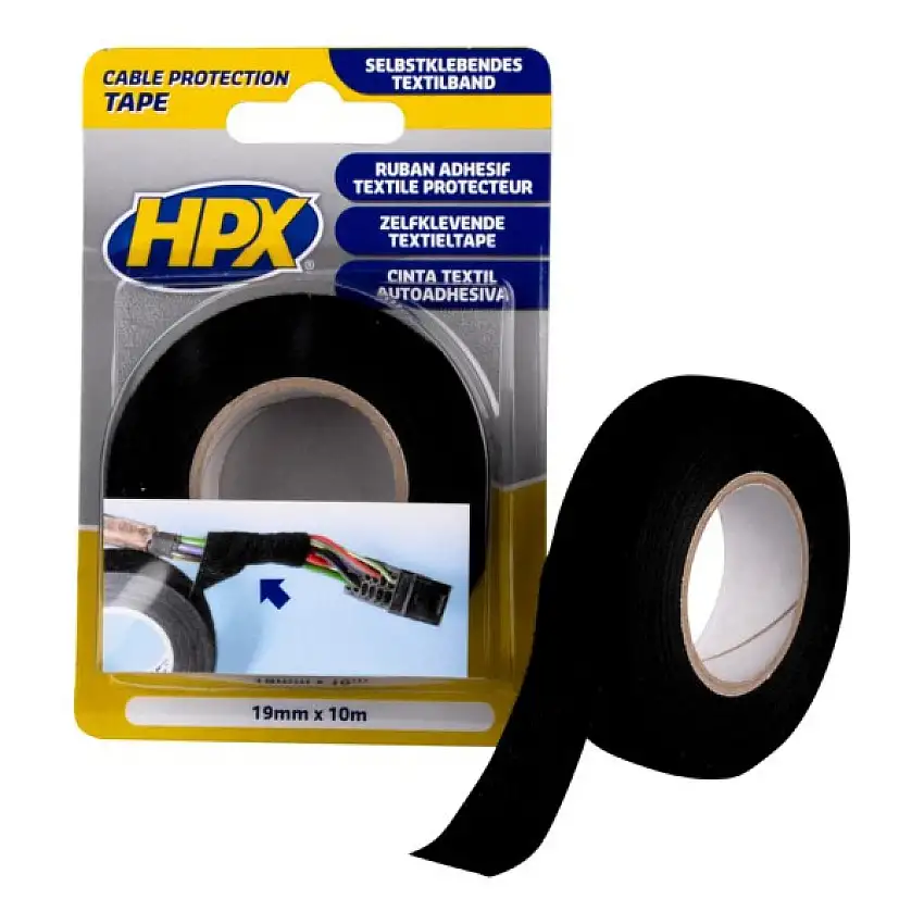 RUBAN DE PROTECTION TEXTILE HPX 19MM X 10M POUR FAISCEAUX DE CâBLES