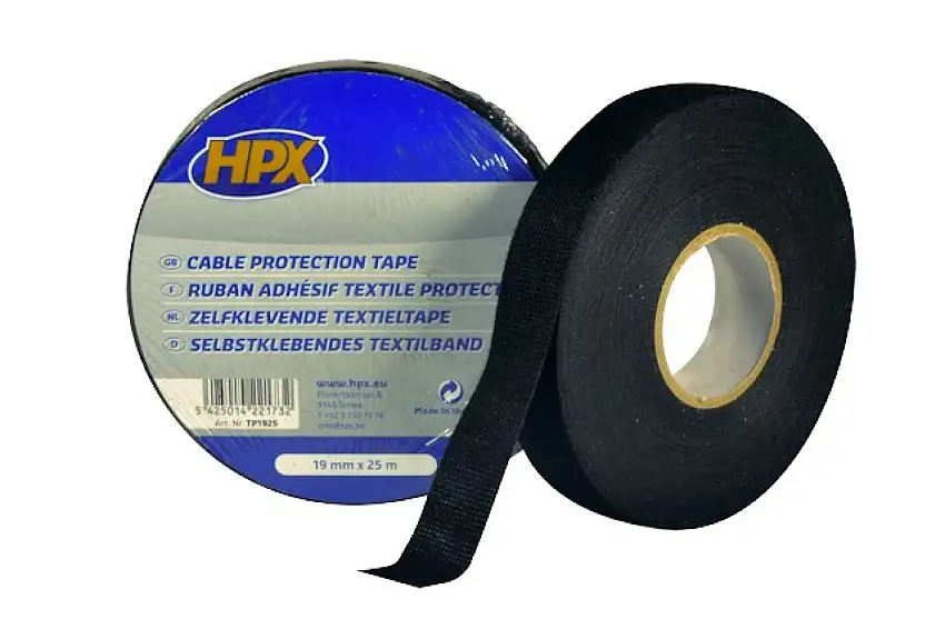 RUBAN DE PROTECTION TEXTILE HPX 19MM X 25M POUR FAISCEAUX DE CâBLES