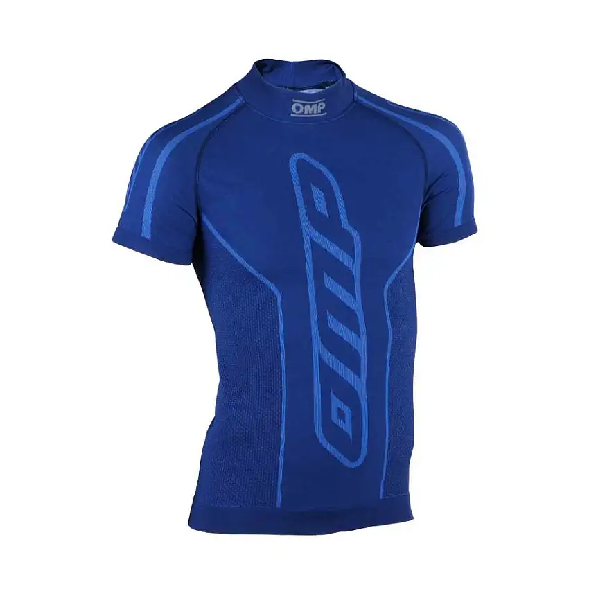Tricot Manches Courtes OMP KART Enfant KS Bleu Royal
