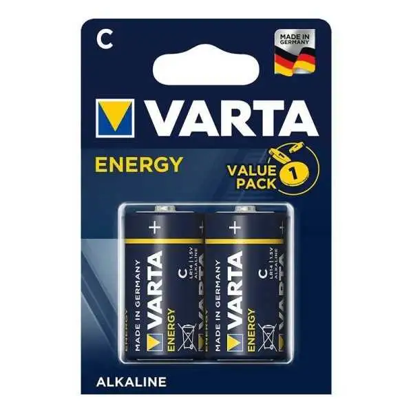 Varta Energy Alkaline piles C 2 pièces dans blister