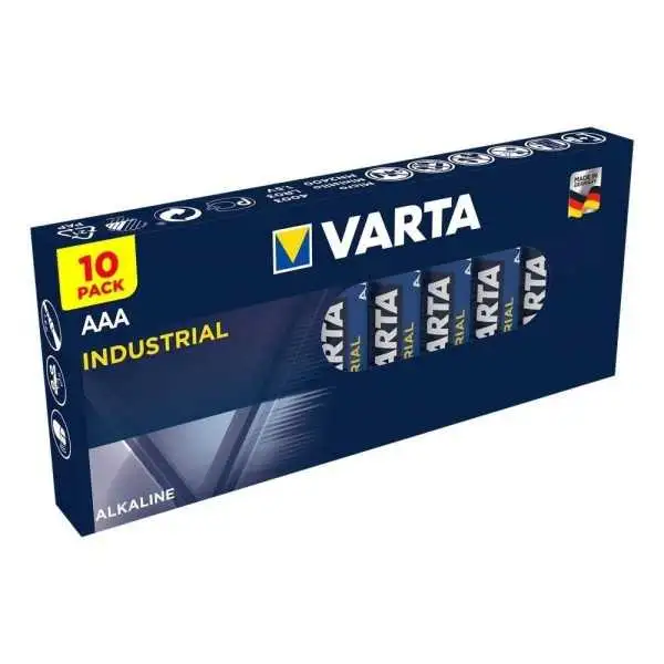 Varta Industrial Alkaline piles AA 4 pièces dans feuille