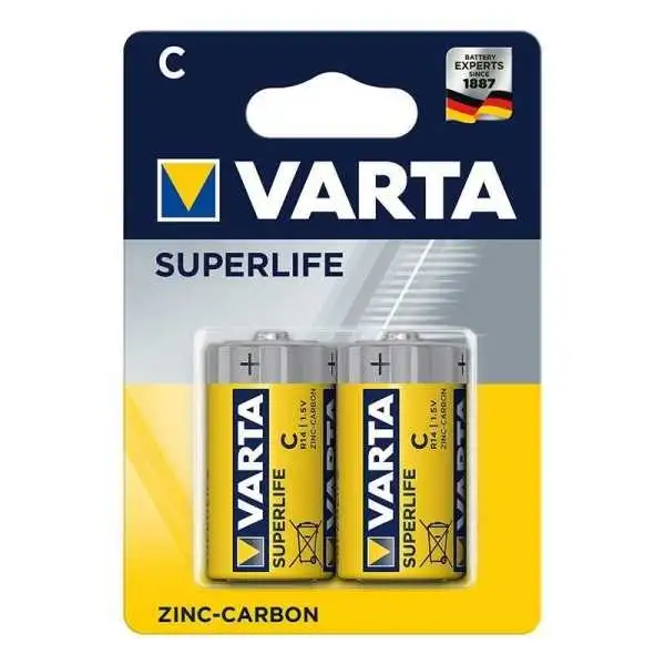 Varta Superlife piles C 2 pièces dans blister