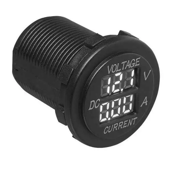 Volt-Ampèremètre à encastrer numérique 6-30V 0-10A
