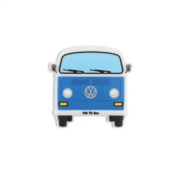 VW T2 BUS RUBBER MAGNET - FRONT / BLEU