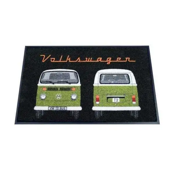 VW T2 PAILLASSON - avant et arrière / VERT