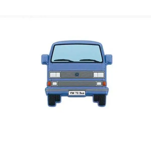VW T3 BUS MAGNET CAOUTCHOUC - FRONT / BLEU