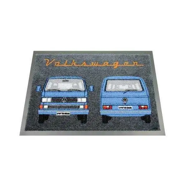 VW T3 BUS PAILLASSON - avant et arrière / BLEU