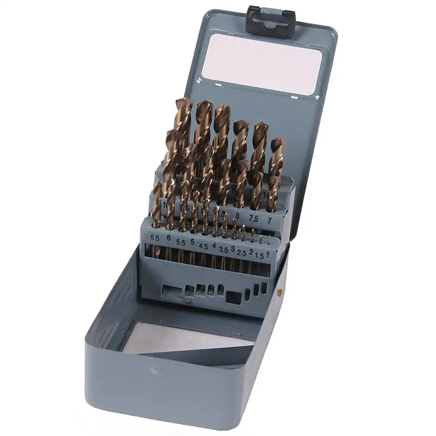 XPTOOLS COFFRET DE FORETS HéLICOïDAUX HSS COBALT JUSQU'à 13MM 25 PIèCES