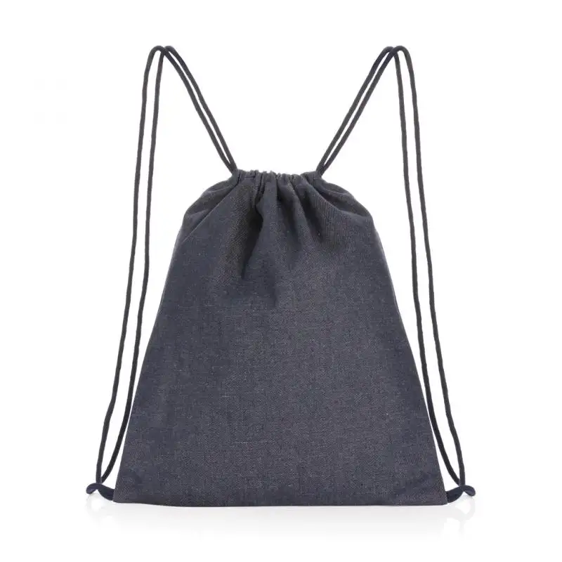 Zaino con coulisse in denim riciclato Impact AWARE™