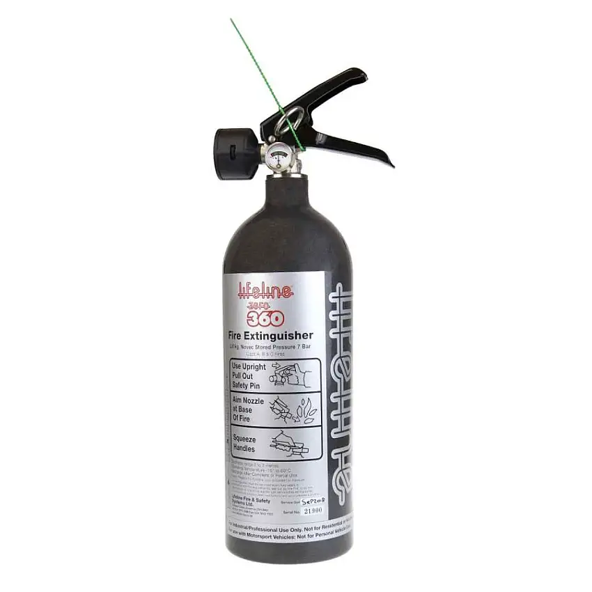 Extincteur manuel Zero 360 manuel 2 kg Aluminium LIFELINE 207-101-002